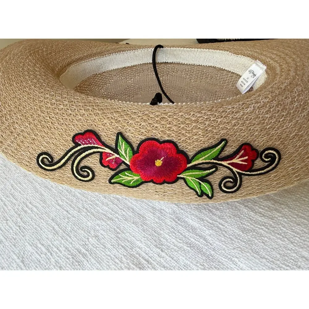 ED HARDY Women's Straw Cowboy Hat, NEW